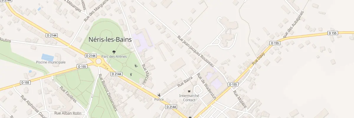 Plan du 15 Rue Barra à Néris-les-Bains