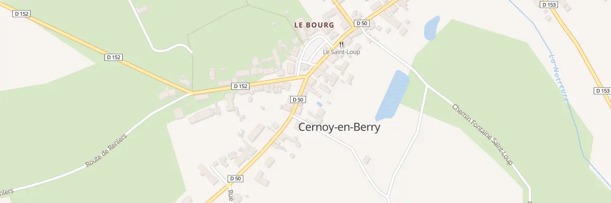 Plan du 45 Gr Grande Rue à Cernoy-en-Berry