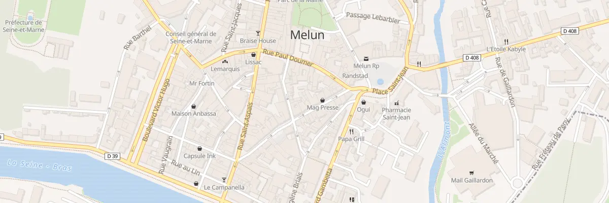Plan du 27 Rue René Pouteau à Melun