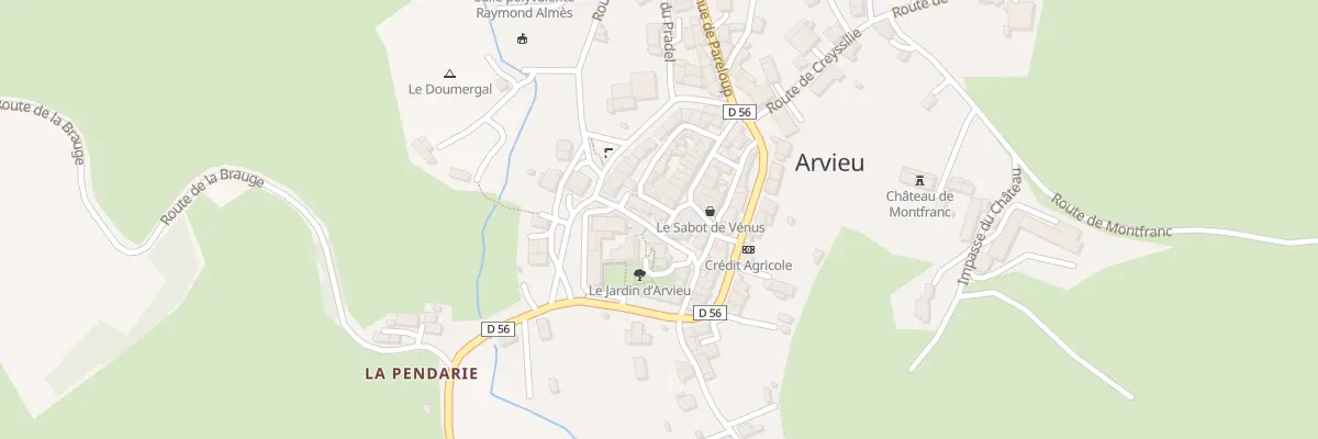 Plan du 5086 Arvieu à Arvieu