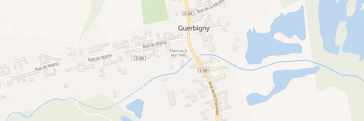 Plan du 2 Rue de la Chaussée à Guerbigny