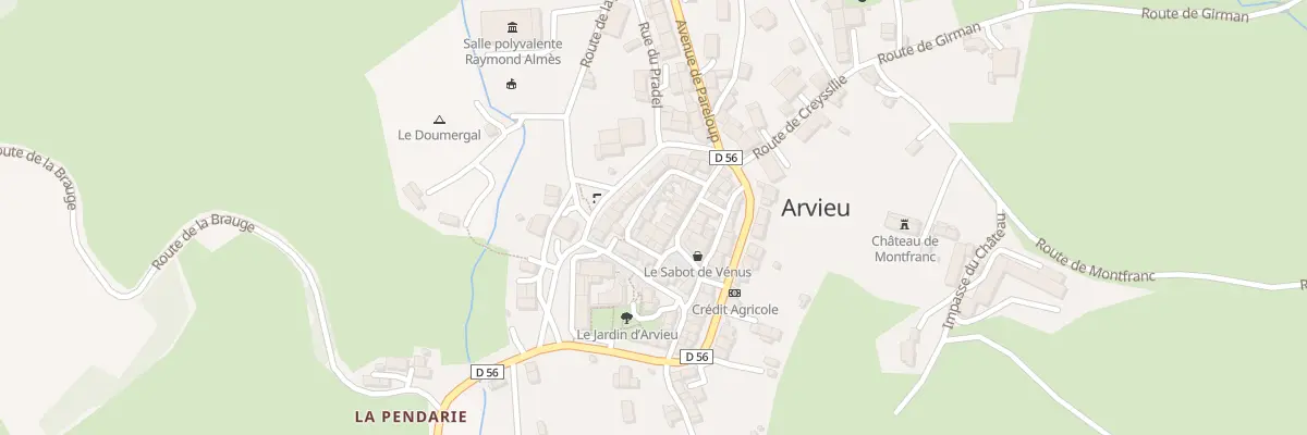 Plan du 5047 Arvieu à Arvieu