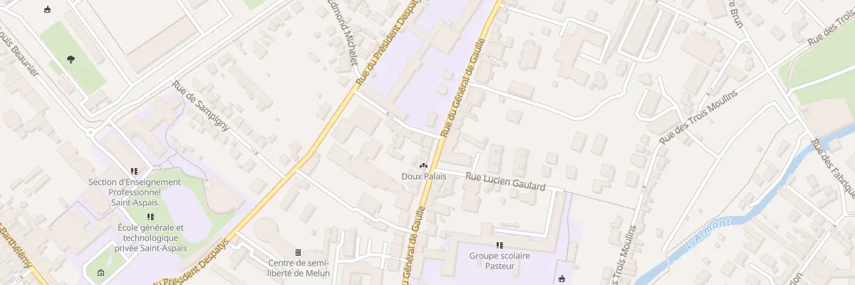 Plan du 1 Rue Victor Roussel à Melun