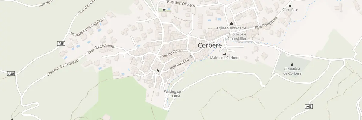 Plan du 8 Rue des Ecoles à Corbère