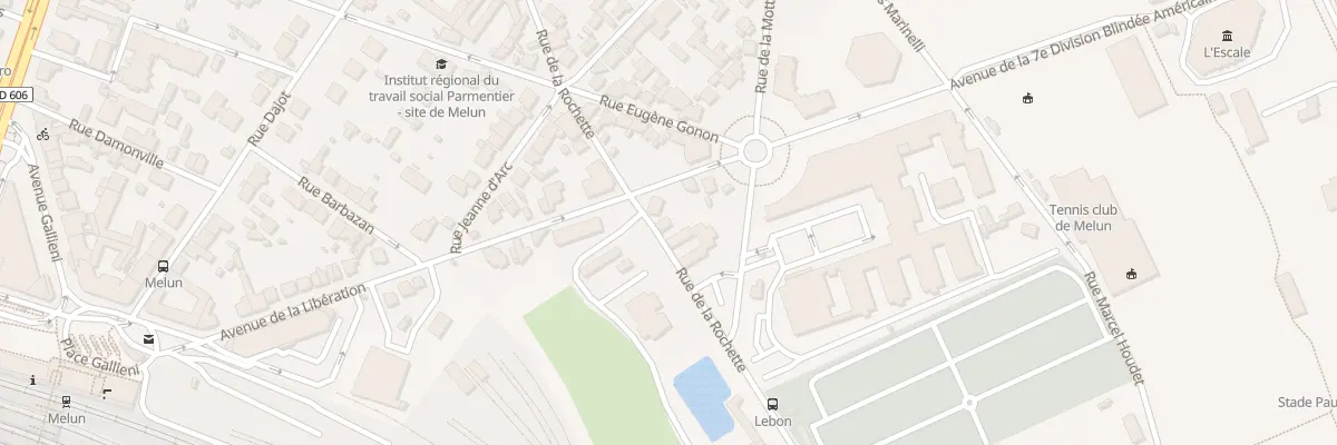 Plan du 35T Rue de la Rochette à Melun