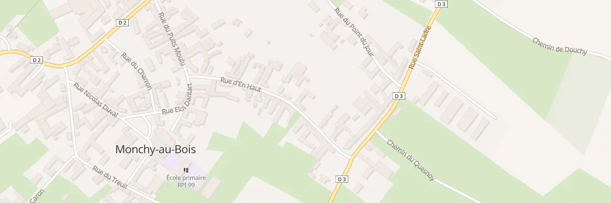 Plan du 21 Rue d’En Haut à Monchy-au-Bois