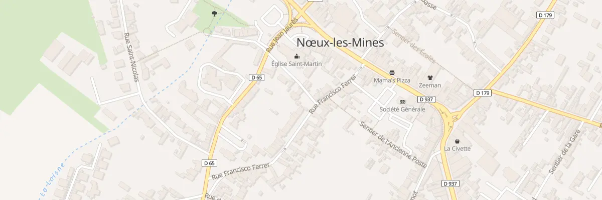 Plan du 9 Rue Francisco Ferrer à Nœux-les-Mines