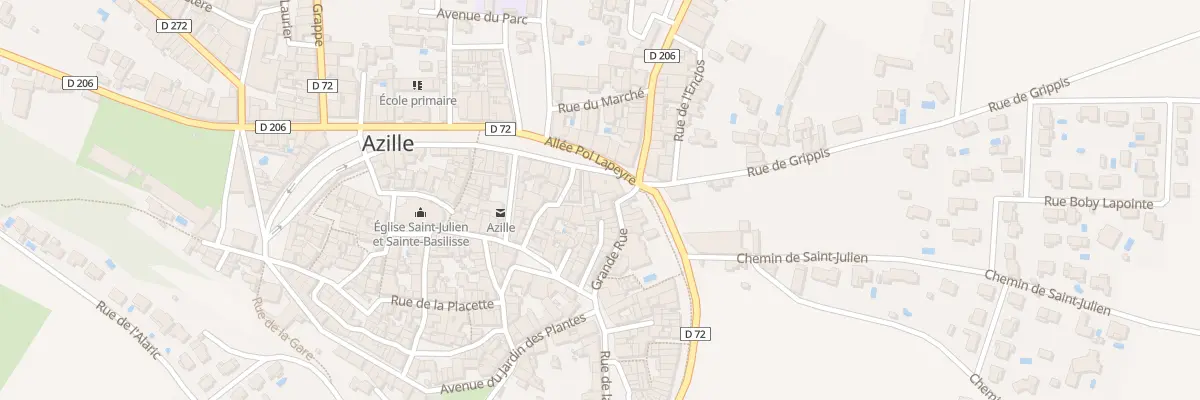 Plan du 5571 Gr Grand Rue à Azille