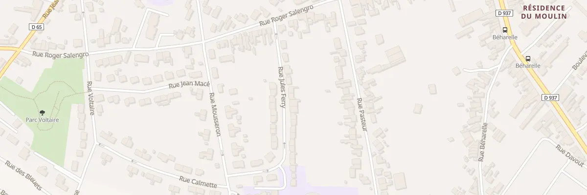 Plan du 13 Rue Jules Ferry à Nœux-les-Mines