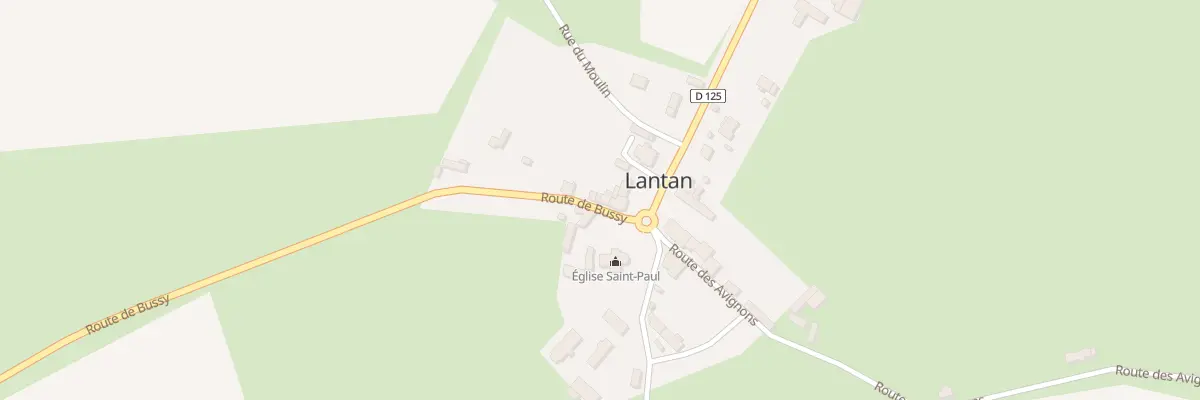 Plan du 3 Le Bourg à Lantan