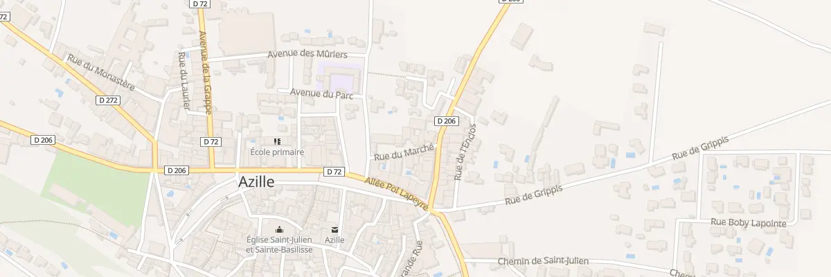 Plan du 5 Rue du Marché à Azille