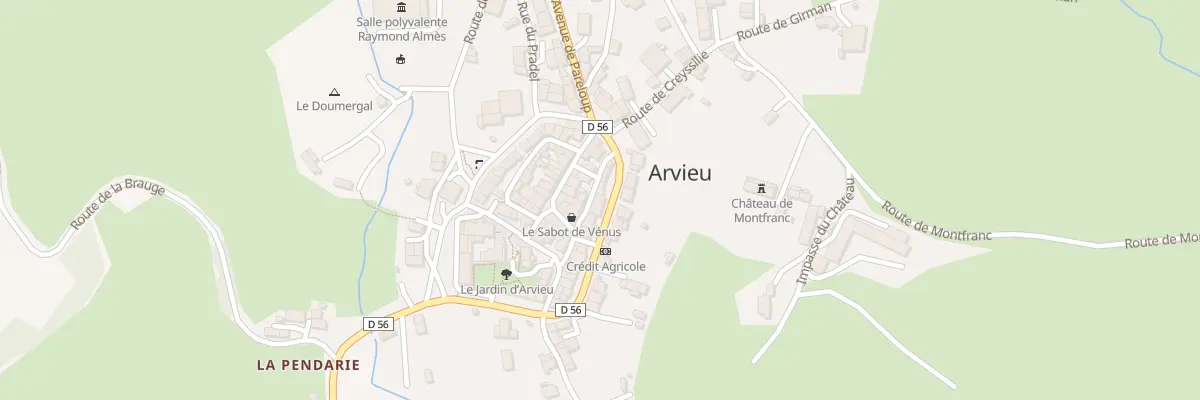 Plan du 5071 Arvieu à Arvieu