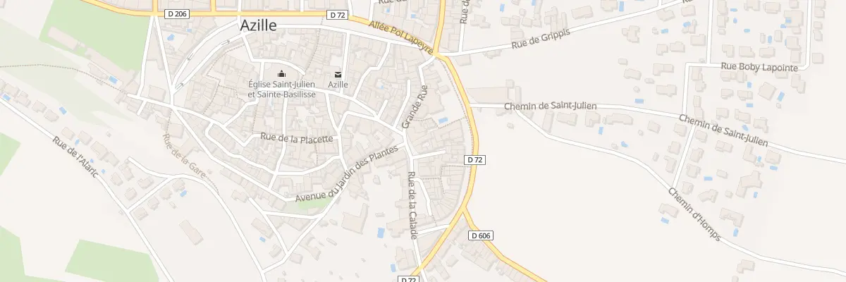 Plan du 2 Pl du Plo à Azille