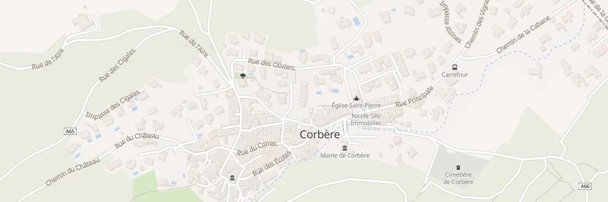 Plan du 4 Rue Poux Albel à Corbère
