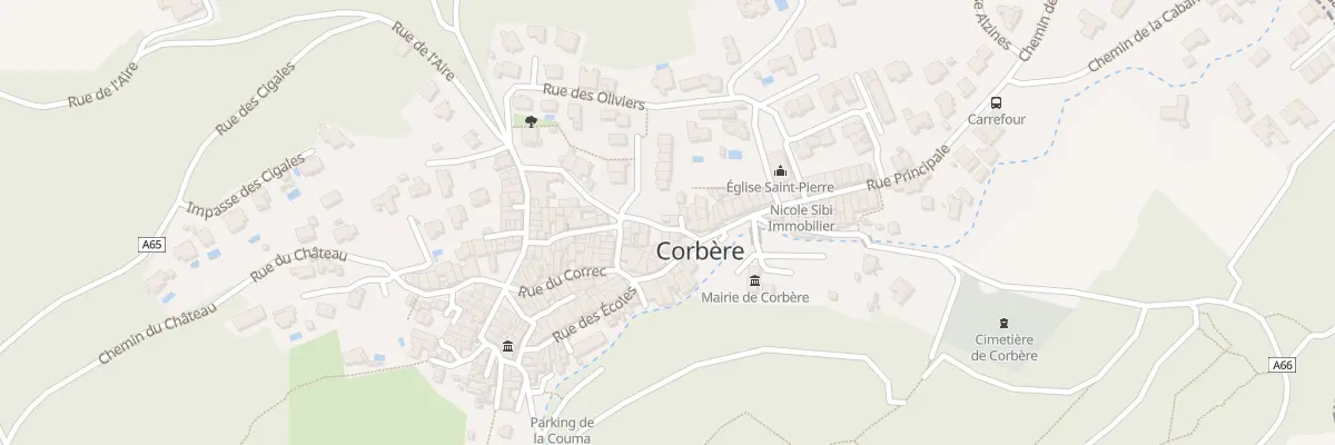 Plan du 6 Rue de la Fontaine à Corbère