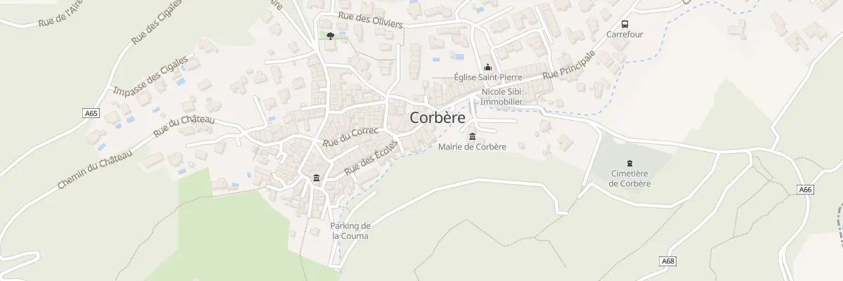 Plan du 7 Rue du Puits à Corbère