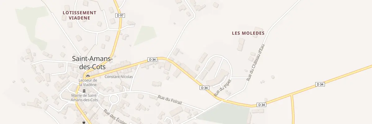 Plan du 23 Rte d’Huparlac à Saint-Amans-des-Cots