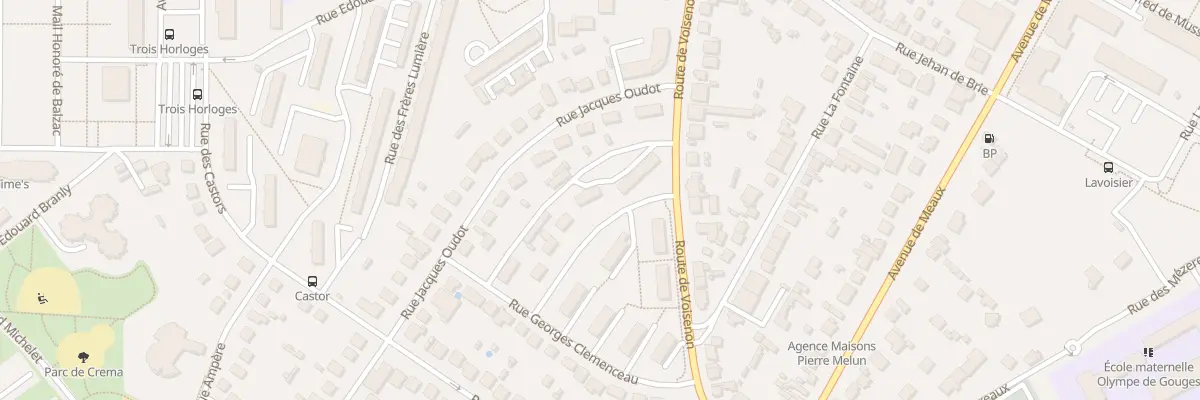 Plan du 2 Rue Raymond Poincaré à Melun
