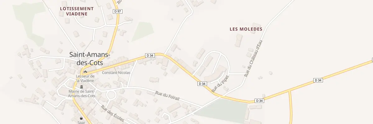 Plan du 5023A Saint Amans des Cots à Saint-Amans-des-Cots