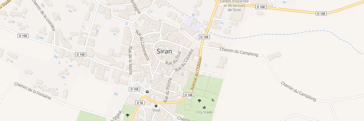 Plan du 13 Rue du Couvent à Siran