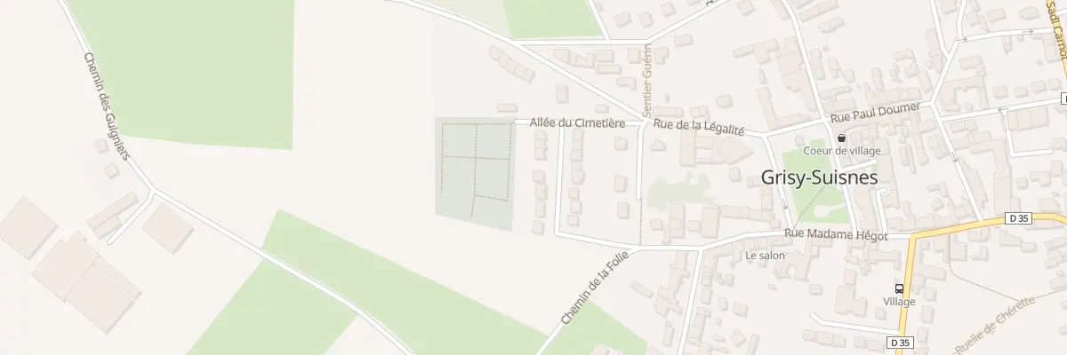 Plan du 10 Rue des Orchidees à Grisy-Suisnes