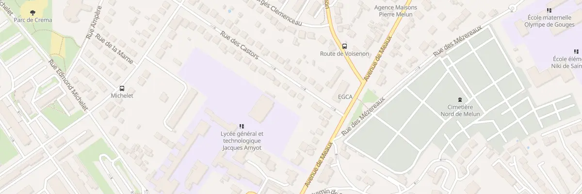 Plan du 5 Rue des Castors à Melun