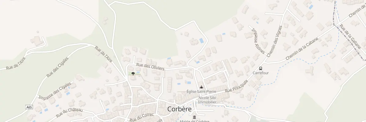 Plan du 21 Rue des Oliviers à Corbère