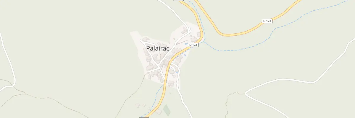 Plan de Cami de la Font de Las Mulas à Palairac