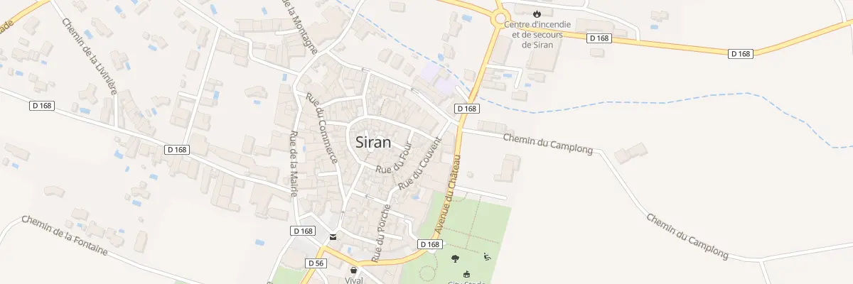 Plan du 16 Rue du Portail de la Sierre à Siran