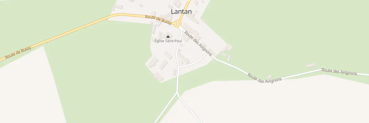 Plan du 7 Rte de Chalivoy-milon à Lantan