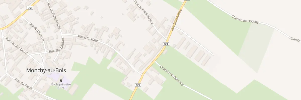 Plan du 23 Rue St Ladre à Monchy-au-Bois