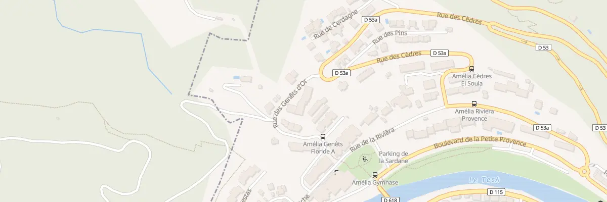 Plan du 14D Rue des Genêts d’Or à Amélie-les-Bains-Palalda
