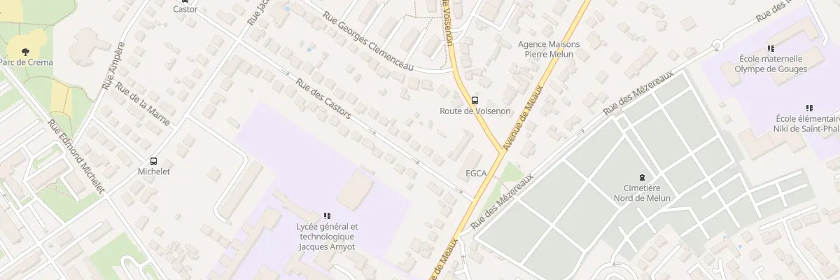 Plan du 6 Rue des Castors à Melun