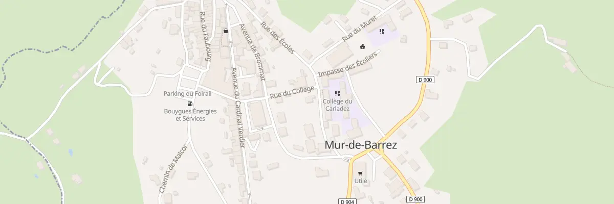 Plan du 8 Rue des Ecoles à Mur-de-Barrez