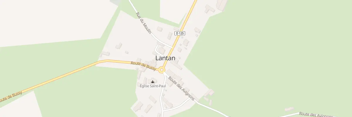 Plan du 25 Le Bourg à Lantan