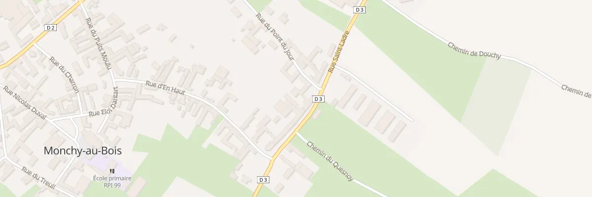 Plan du 25 Rue Saint-ladre à Monchy-au-Bois
