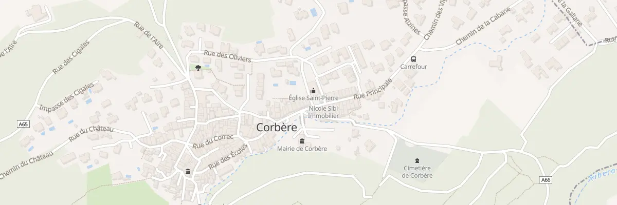 Plan du 2 Rue du Puits à Corbère