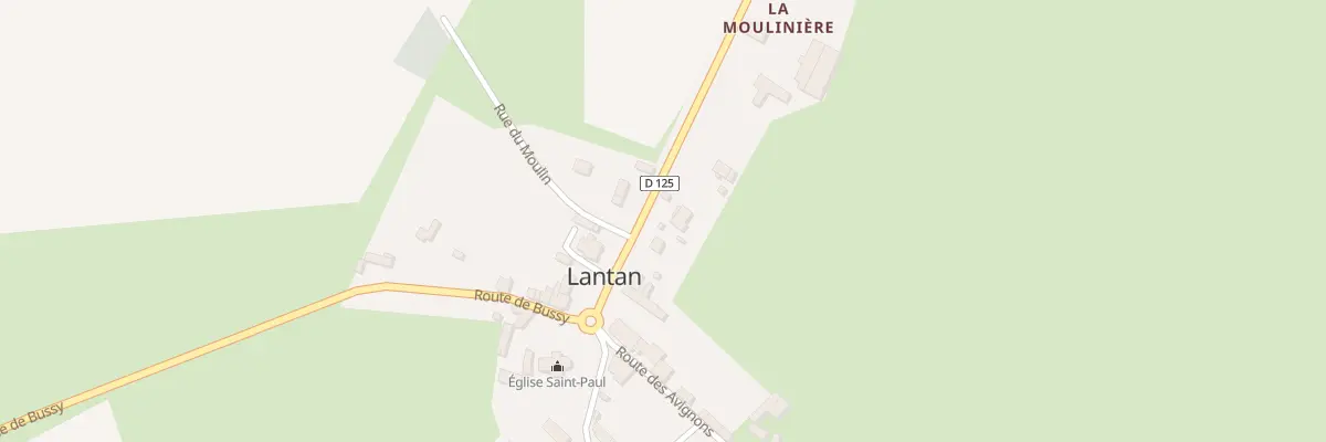 Plan du 29 Le Bourg à Lantan