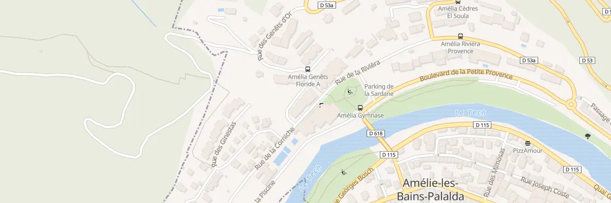 Plan du 40 Rue de la Rivièra à Amélie-les-Bains-Palalda