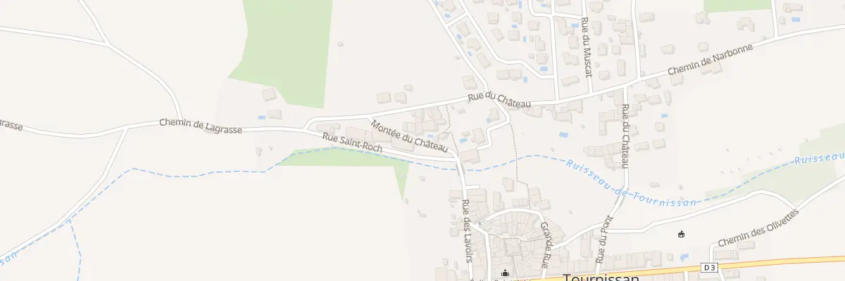 Plan du 33 Rue du Château à Tournissan