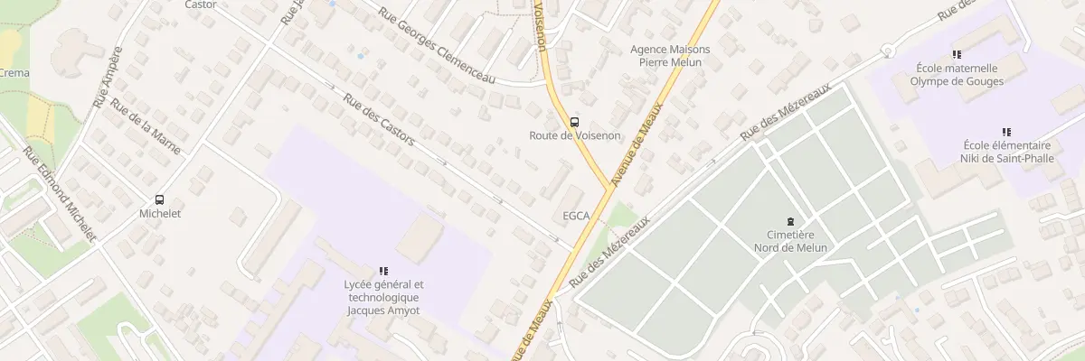 Plan du 2B Rue des Castors à Melun