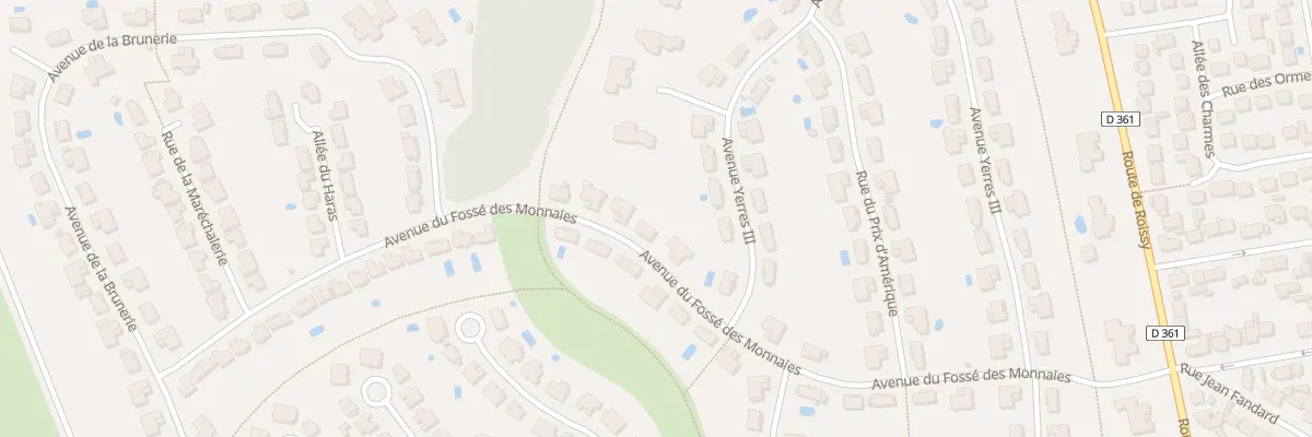 Plan du 8 Av du Fossé des Monnaies à Ozoir-la-Ferrière