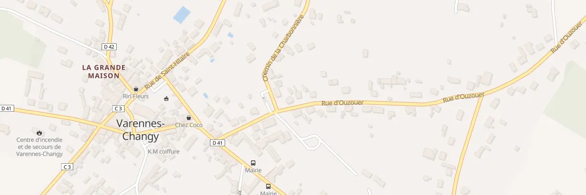 Plan du 11 Rue d’Ouzouer à Varennes-Changy