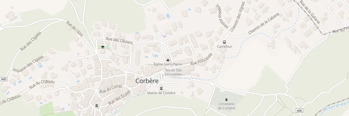 Plan du 11 Rue des Romarins à Corbère