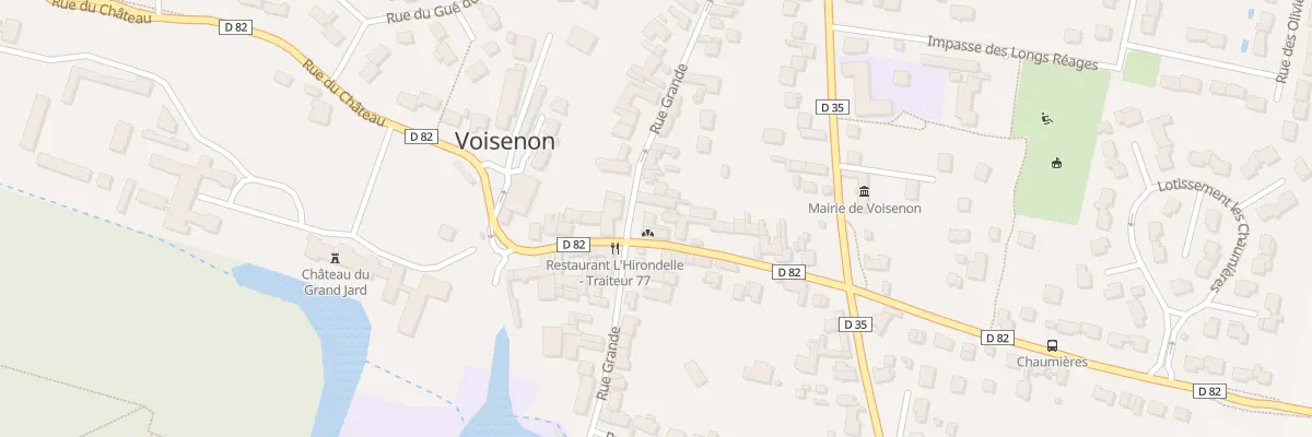 Plan du 14 Rue Grande à Voisenon