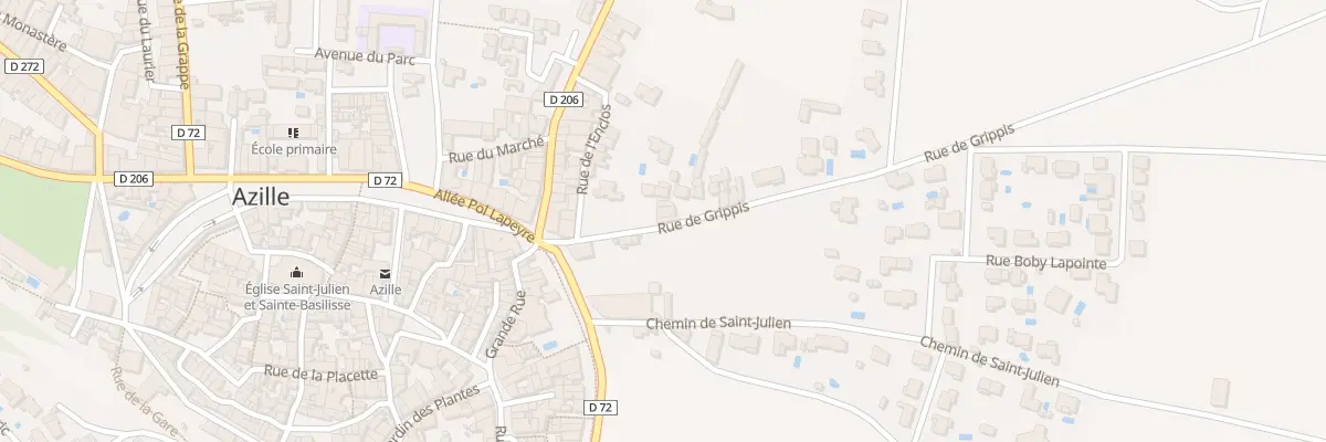 Plan du 5 Rue de Grippis à Azille