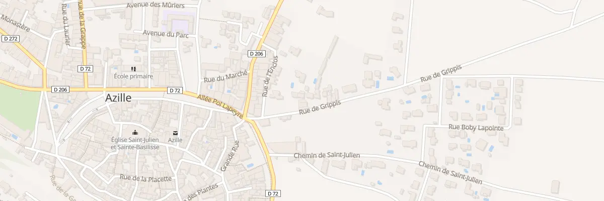 Plan du 114 Le Village à Azille
