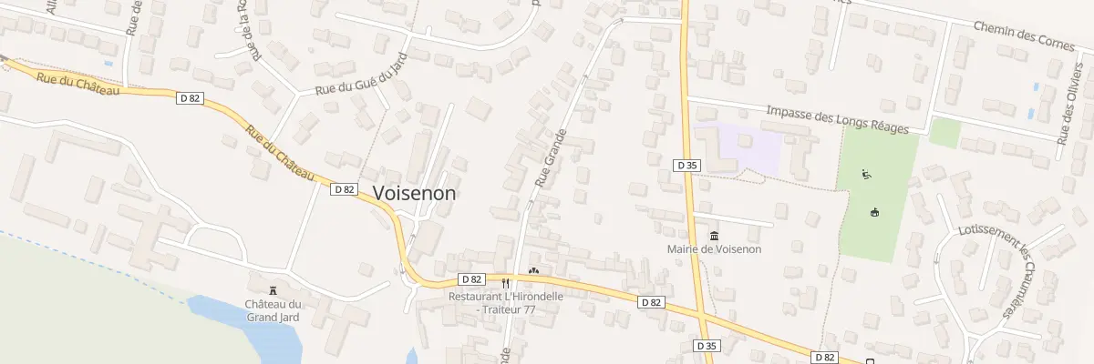 Plan du 24 Rue Grande à Voisenon