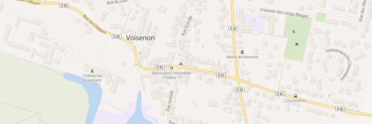 Plan du 9 Rue des Closeaux à Voisenon