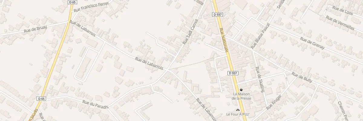 Plan du 36 Rue Sadi Carnot à Nœux-les-Mines